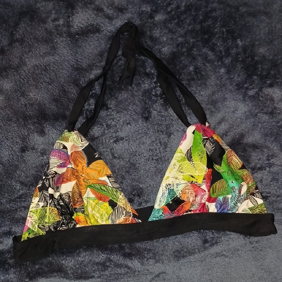 Skye Swimwear Vibrant Multicolor Floral Bikini (Top-L, Bottom-XL) - Picture 3 of 5